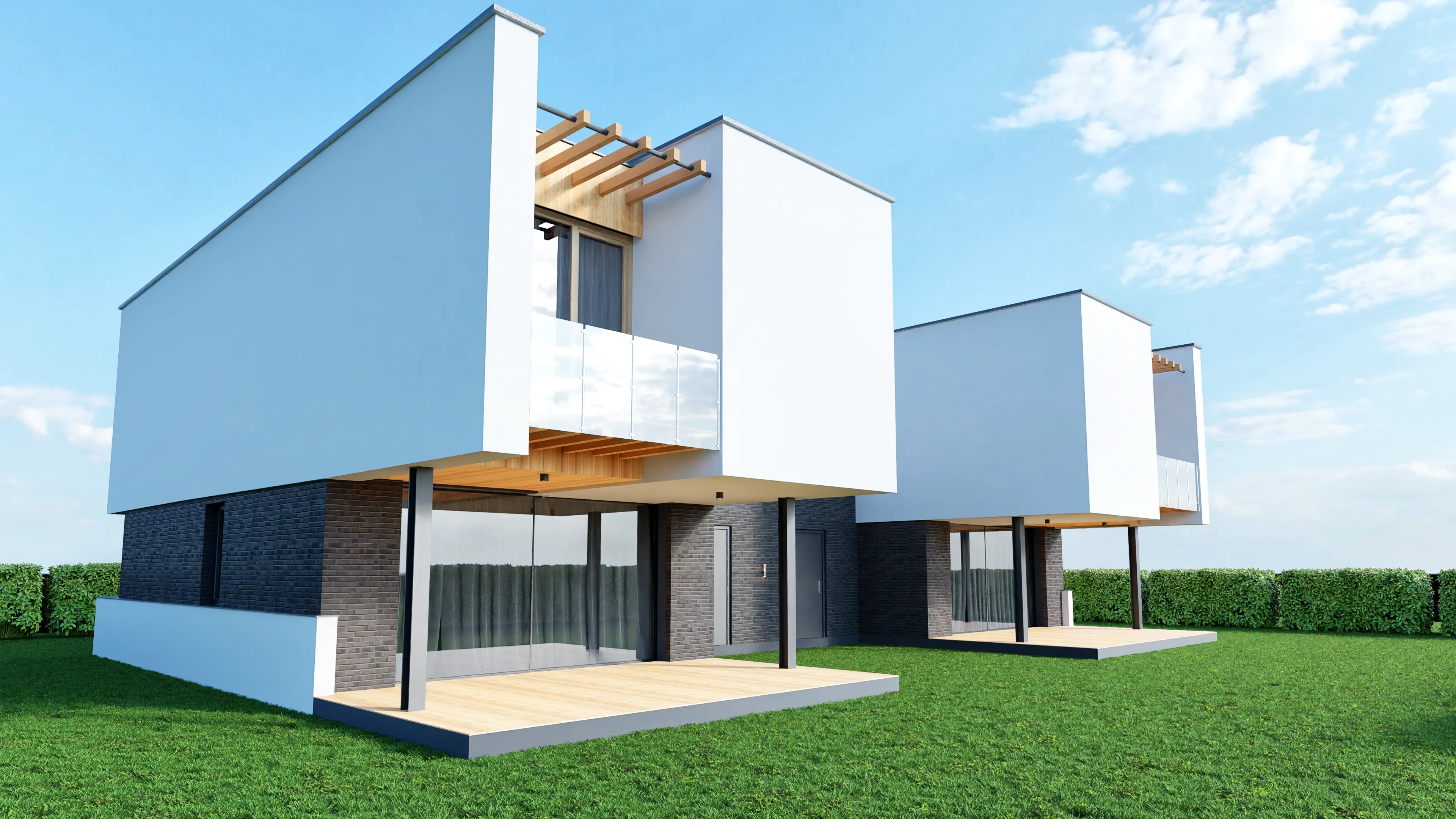 Tylna elewacja budynku